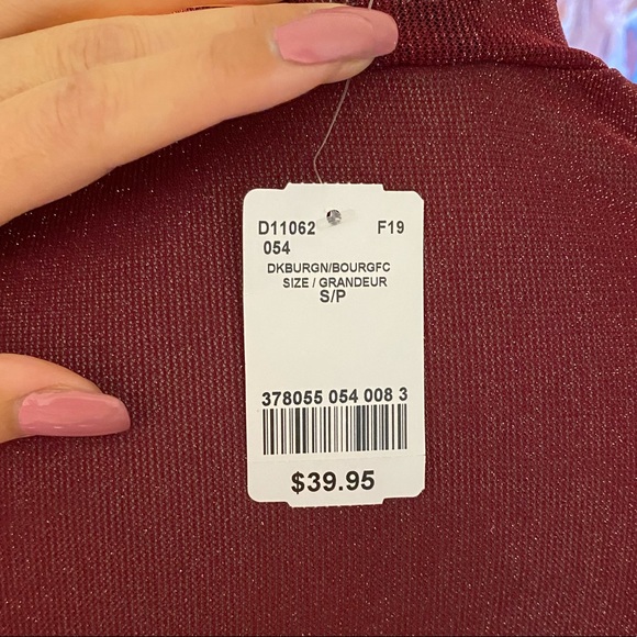 Beautiful Burgundy See Through Top - Picture 7 of 7